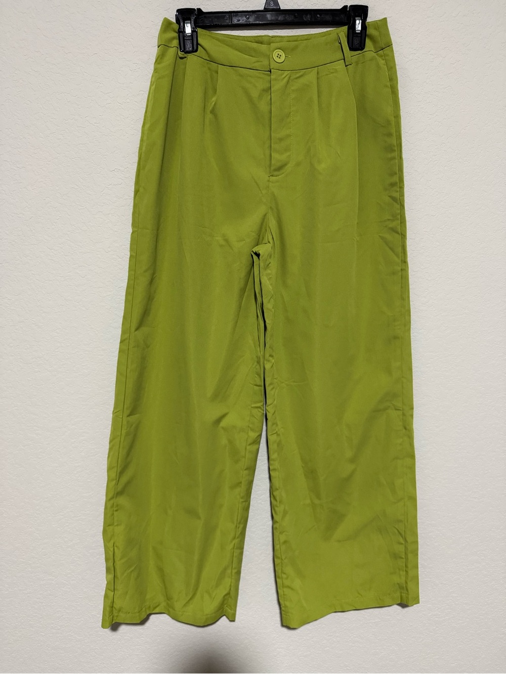 Amazon Women's Olive Green Wide-Leg Chinos NWOT